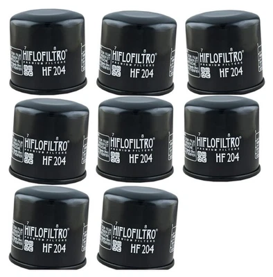 HF204 Oil Filter - Black - 8 Pack - Image 1 of 4