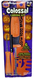 Pumpkin Pro Colossal Pumpkin Carving Halloween Kit, 4 Tools, 6 Stencils {104} - Picture 1 of 9