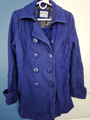 Chaqueta Delias Peacoat Mujer Talla XL Mezcla de Lana Doble Pecho Forrada con Botones Grandes Foto 1 de 4
