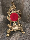 Brass Victorian Art Nouveau Angel Cherub Pocket Watch Holder Stand Easel NICE!