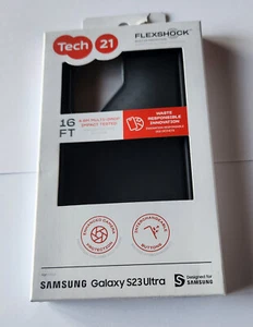 NEW Tech21 EVO CHECK Case for Samsung Galaxy S23 Ultra SMOKEY BLACK - Picture 1 of 8