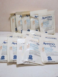 AVEENO BABY ECZEMA THERAPY SOOTHING BATH TREATMENT 0.75 OZ (LOT OF 15) - Picture 1 of 1