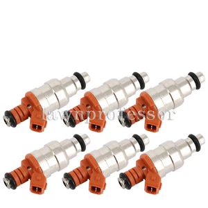 6Pcs Fuel Injectors 33007127 For Wrangler Cherokee YJ 1987-1998 I6 4.0L 53003956 - Picture 1 of 11