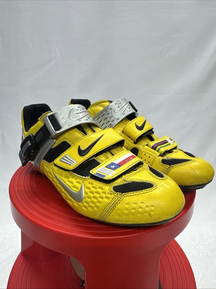 Nike Lance Armstrong Limited Road Cycling Shoes Men's 43 9.5 Rare TDF YELLOW - Image 1 of 4