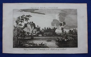 Original antiker Druck STIRLING CASTLE, SCHOTTLAND, Cooke, um 1779 - Bild 1 von 3