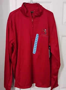 Tampa Bay Buccaneers Football Jacket NFL Quarter Zip Fleece Dunbrooke Men's Sz L - Picture 1 of 5