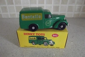 DINKY TOYS 002 "BENTALLS"1948 COMMER DELIVERY VAN IN GREEN.MINT DIE CAST. - Picture 1 of 1