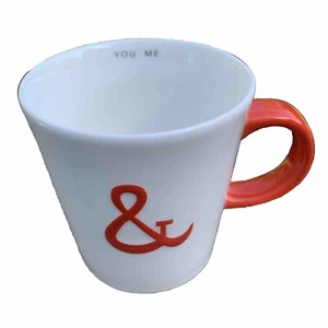 Starbucks "You & Me" Ampersand - tazza/tazza da caffè rosso/arancione e bianco sporco - 12 oz - Foto 1 di 11