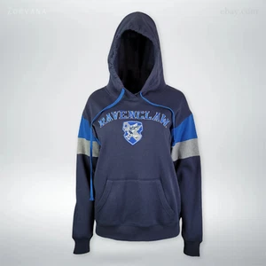 Harry Potter Ravenclaw Long Sleeve Hoodie, Embroidered Logo | M (40) - Picture 1 of 5