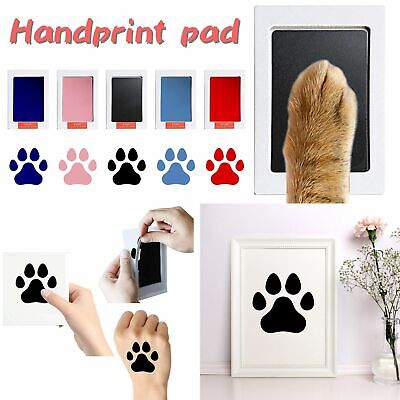 Baby Ink Hand Print Set Pet Dog Cat Footprint Imprint Birthday Baby Shower Gift • 18.94$
