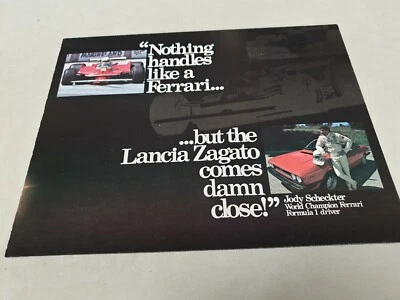 Folleto de ventas original de Lancia Zagato 1981  Foto 1 de 4