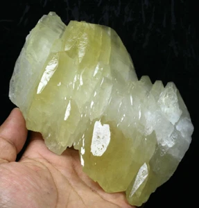 2.01lb New find natural yellow Calcite Crystal cluster mineral specimen/China - Picture 1 of 10