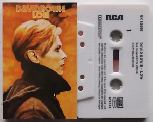 DAVID BOWIE - LOW (RCA NK83856) 1980s EUROPE CASSETTE TAPE REISSUE RIDGED SHELL - Picture 1 of 3