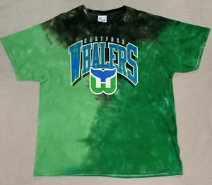 Hartford Whalers Shirt Mens XL Green 47 Vintage Tubular NHL Retro Throwback - Picture 1 of 7