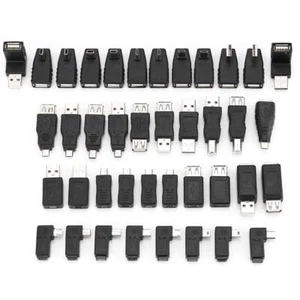 USB Adapter Kit 40PCS Multiple USB2.0 Adapter Converter Connectors Compatible... - Picture 1 of 8
