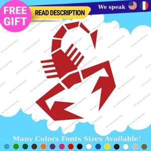 Fits Fiat Abarth Decals Stickers Vinyl Scorpion Logo Cars Animals 500 Emblem - Picture 1 of 52