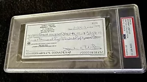 Johnny Unitas Signed Autograph Check PSA 10 MINT Unitas Collection - Picture 1 of 3