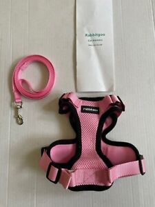 Rabbitgoo Escape Proof Harness and Walking Leash Set for Small Cats in Pink