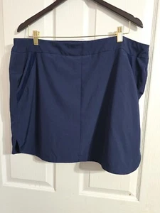 DB Sunday Women's Skort Size XL Navy Blue Athletic Pockets Stretch - Picture 1 of 9