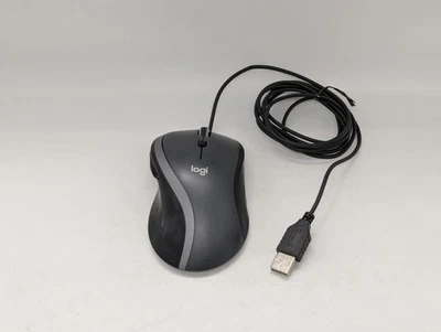 Logitech M500s mouse advanced corded USB wired optical grey DIRTY/READ DESCRIP - Image 1 of 4