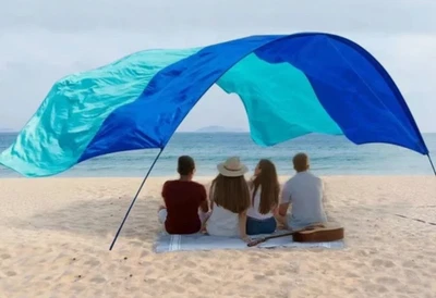 Beach Wind Sail Shade Canopy Premium Unbranded (Shibumi-like)150 Sq. Ft.