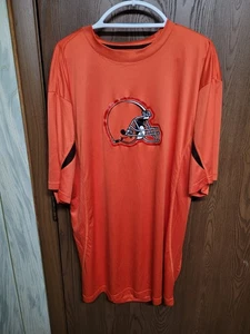 Cleveland Browns Majestic Men's Athletic Training T-Shirt Orange Size 2XT--Read - Picture 1 of 9