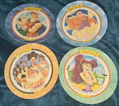 Disney Hercules 1997 McDonald's Vintage Plate Set of 6 x 2 Disney Shirts - Image 1 of 4