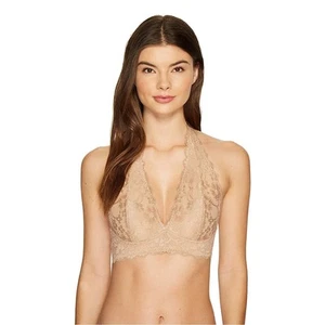 Free People Galloon Spitzen Neckholder BH Top Nude XS Brandneu Mit Etikett  - Bild 1 von 6