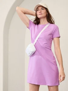 Athleta Essential Tee Dress Lavender Purple Size M - NWT - Picture 1 of 7