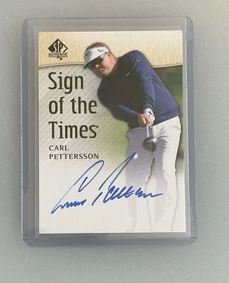 Tarjeta de golf 2013 SP Authentic Sign Times automática Carl Pettersson #SOTT-CP PGA (F3) Foto 1 de 2