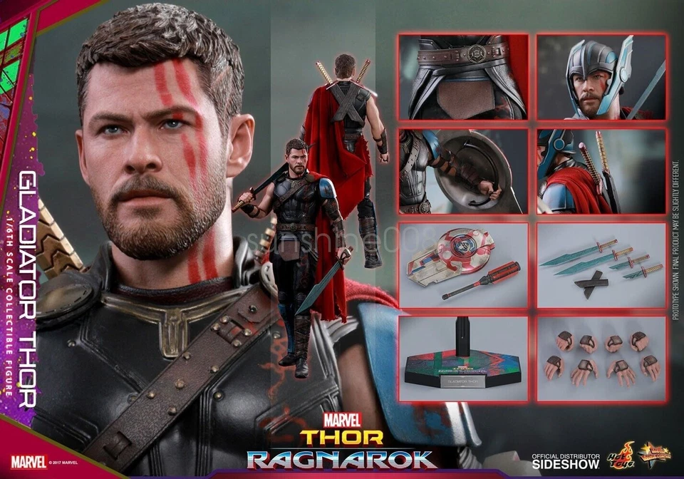 Hot Toys HT MMS445 1/6 Scale Gladiator Thor 6.0 Shield Figure Accessories