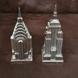 Saleros y pimenteros Godinger New York Chrysler y Empire State Building - Imagen 1 de 8