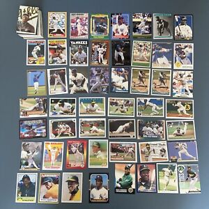 RICKEY HENDERSON 80 Baseball Card Lot Topps Leaf Fleer Post Archives Upper Deck