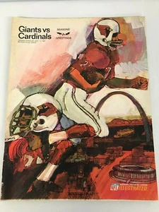 1967 NEW YORK GIANTS vs ST LOUIS CARDINALS YANKEE STADIUM TARKENTON PROGRAM - Picture 1 of 1