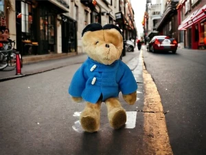 Orejas negras de peluche de oso grande de 26"" vintage Eden 1975 Paddington - Imagen 1 de 10