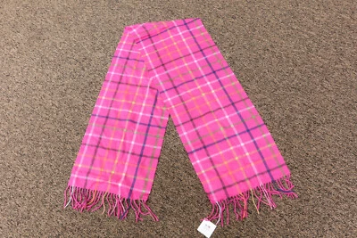Bufanda Coach para mujer 100 % cachemir a cuadros FUCSIA MULTICOLOR $178  Foto 1 de 3