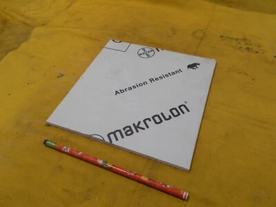 MAKROLON CLEAR POLYCARBONATE SHEET glazing plastic flat stock 1/4" x 8" x 8" - Image 1 of 2