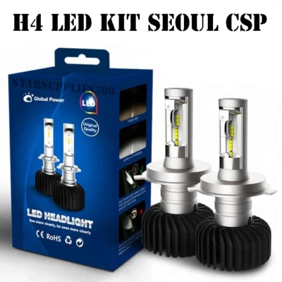 H4 BI XENON LED KIT POWERFUL 35W XENON WHITE 6000K SEOUL CSP HONDA EVO SUBURU - Image 1 of 3