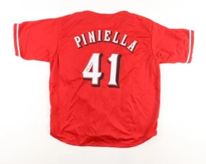 Lou Piniella Signed Reds Jersey (JSA) 1990 Cincinnati World Series Champ Manager - Picture 1 of 7