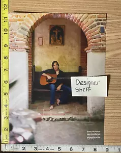 Jackson Browne Seated With Guitar Scene Magazine Photograph - Picture 1 of 1