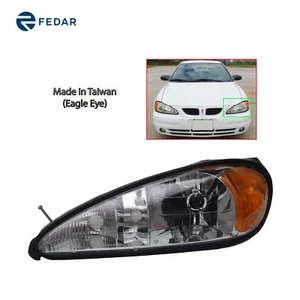 Fedar Replacement Headlight Fit 1999-2005 Grand Am Driver Side w/Bulb - Picture 1 of 7