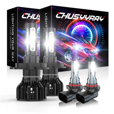 For Toyota Tundra 2000 2001 2002 2003-2006 LED Headlight+Fog Light Bulbs Combo - Image 1 of 4