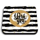 Square MDF Magnets - I Love You Heart Valentines Day  #16998