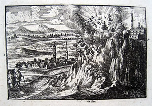 1702 UNGARN EGER FESTUNG FORTRESS 2 KUPFERSTICHE CROATIA ADRIA BORDER - Bild 1 von 2