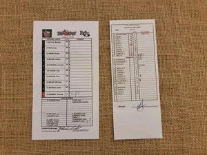 Lot of Two 2014-2015 Fort Wayne TinCaps Official Batting Lineup - Picture 1 of 1