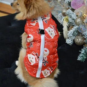 Santa Claus Reindeer Print Winer Christmas Vest for Dog and Cat - Picture 1 of 7