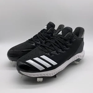 Adidas Men's Icon Bounce Baseball Cleat, Black/White, Sz 6.5 - Picture 1 of 9
