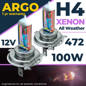 H4 Xenon White 472 Headlight Bulbs 100w Headlamp Car Light Bulb All Weather 12v - Picture 1 of 60