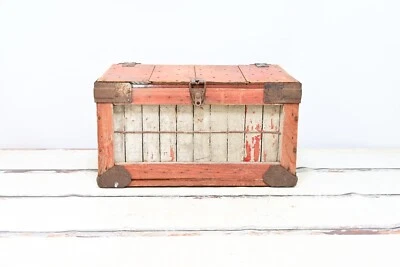 Rare Antique Anderson Basket Co Wooden Crate Box Chest Kroger Grocery Store - Image 1 of 4