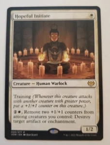 1x Hopeful Initiate Crimson Vow MTG Magic the Gathering NM - Picture 1 of 1
